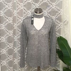 Jet by John Eshaya Women's Gray Blouse Size P/S